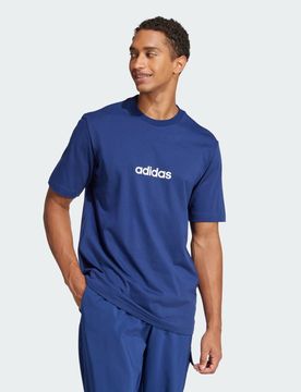 T-shirt Essentials Linear Single Jersey L Dark Blue / White