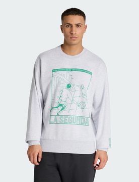 Felpa Heritage Crew Real Madrid L Light Grey Heather