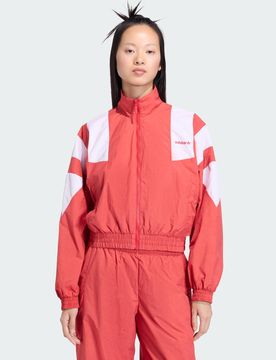BLOCKED WASHED ZIPPED TRACKTOP 2XL Better Scarlet
