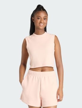 Canotta ALL SZN a coste Blush Pink
