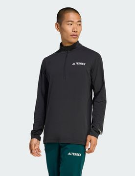 Top a maniche lunghe e mezza zip Terrex Xperior 2XL Black