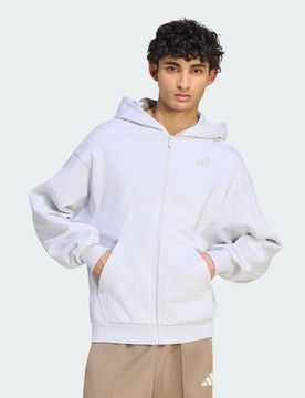 FELPA CON CAPPUCCIO KIT SMALL LOGO FULL-ZIP L Light Grey Heather