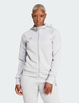 Felpa con cappuccio Tiro 25 Full-Zip M Team Light Grey