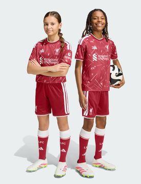 Short Home Liverpool FC 26/27 per bambini e bambine 13-14A Active Maroon