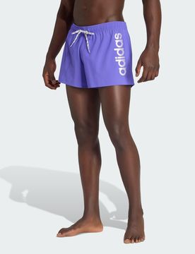 LOGO Stretchy Knit Swim Shorts 3 Inch Tent Green / White