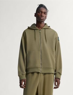 Equipment Reflective Hoodie Full-Zip M Focus Olive