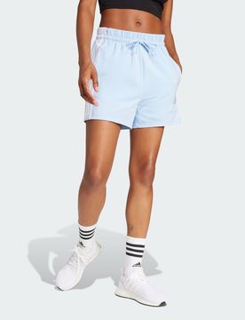 Short Essentials 3-Stripes Cotton XS Glow Blue / White