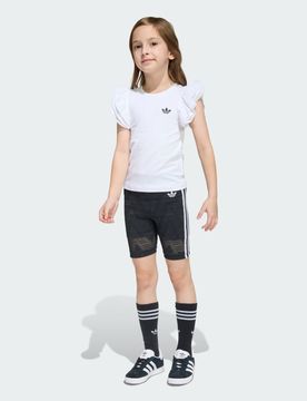 SET Cycling Short Tee in Pizzo White / Black