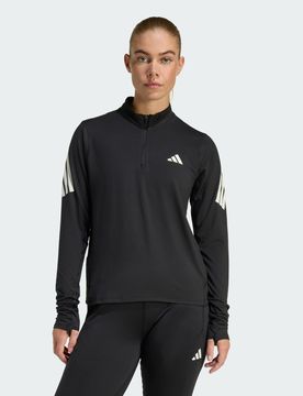 Adi365 Jumper Iconic Running 1/2 Zip S Black