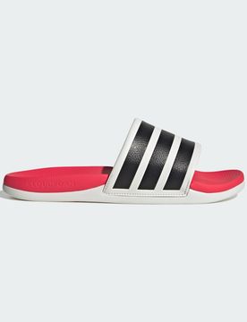 CIABATTE ADILETTE COMFORT 2.0 Crystal White / Core Black / Lucid Red