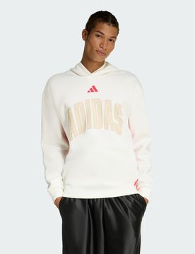 FELPA CON CAPPUCCIO STADIUM GRAPHIC Off White / Pure Ruby
