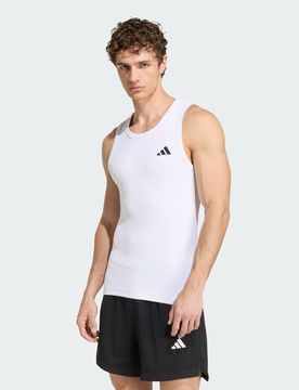 Canotta da allenamento a coste PrimeLift Essentials M White