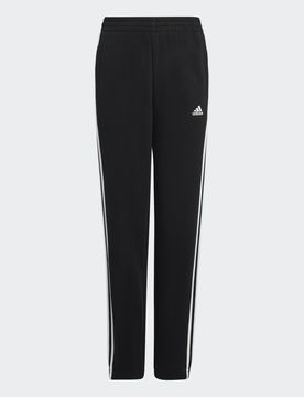 Pantaloni Essentials 3-Stripes Fleece 13-14A Black / White