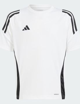 Maglia Tiro 24 Junior 15-16A White / Black