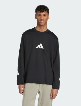Z.N.E. Long Sleeve Long-Sleeve Top Black / White