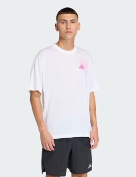 T-shirt grafica Climacool FUN da allenamento L White