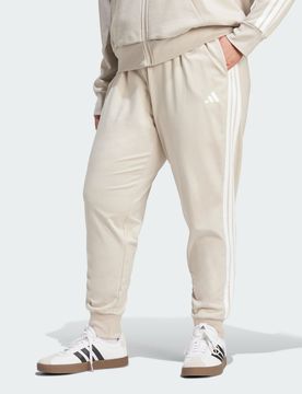 ESSENTIALS 3-Stripes PANTALONI JOGGER (Curvy) Beige / White