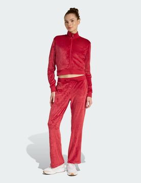 Tuta da ginnastica in velluto Glam Active Maroon