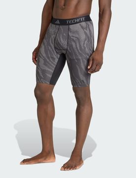 Leggings corti Techfit AOP XL Grey / Grey Six