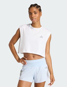 T-shirt da running adi365 Essentials Crop L White