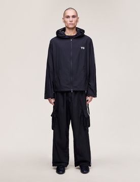 Y-3 NYLON WIRED 3 STRIPES CARGO PANTS S Black