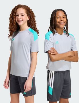 Jersey TIRO 26 ESSENTIALS BAMBINI E BAMBINE 13-14A Halo Silver / Mint Rush / White