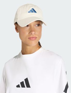 CAPPELLINO DAD CAP LOGO TONO SU TONO Off White / Dusky Petrol