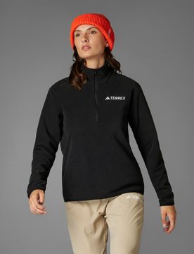 Giacca Multi Essentials 1/2 Zip Fleece Black