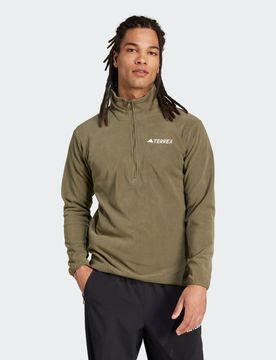 Giacca Multi Essentials 1/2 Zip Fleece Olive Strata
