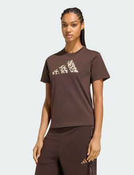 T-SHIRT ANIMAL GRAPHIC XS Dark Brown
