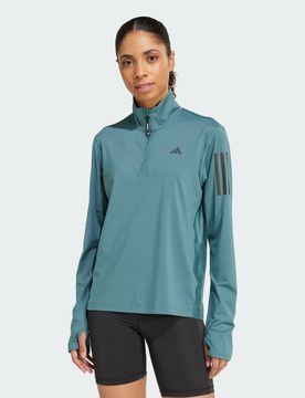 Giacca Own the Run Half-Zip 2XS Preloved Teal