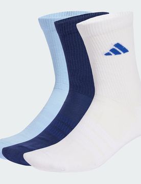 CALZE CUSHIONED SPORTSWEAR CONFEZIONE DA 3 PAIA 40-42 Dark Blue / White / Glow Blue