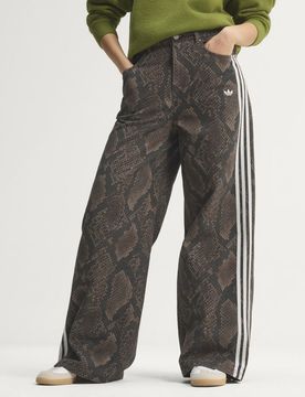 PANTALONI LARGHI SNAKE PRINT DENIM 34-30 Earth Strata / Aurora Coffee