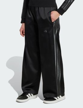 PANTALONI A GAMBA LARGA IN RASO 9-10A Black / Grey Six