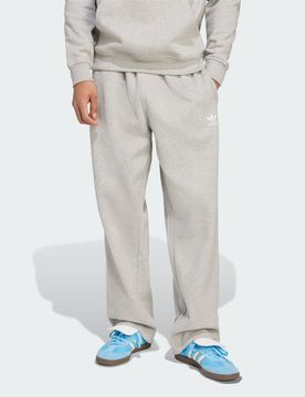 Pantaloni Trefoil Essentials Open Hem XL Medium Grey Heather / White