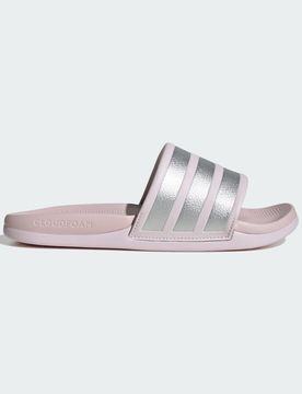 CIABATTE ADILETTE COMFORT 2.0 Almost Pink / Silver Metallic / Almost Pink