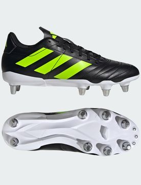 Scarpe da rugby Kakari Soft Ground 47 1/3 Core Black / Lucid Lemon / Cloud White