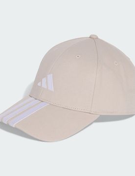 Cappellino da baseball 3-Stripes New Logo Junior Beige / White