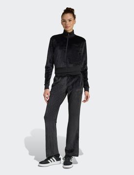 Tuta da ginnastica in velluto Glam Black