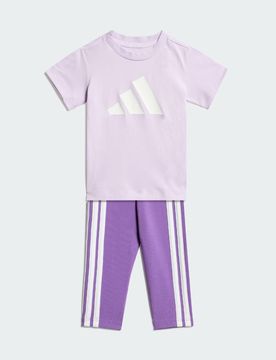 Set di magliette essenziali Ice Lavender / White