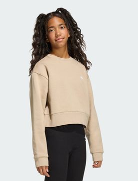 FELPA BOXY CREW 9-10A Stone Khaki