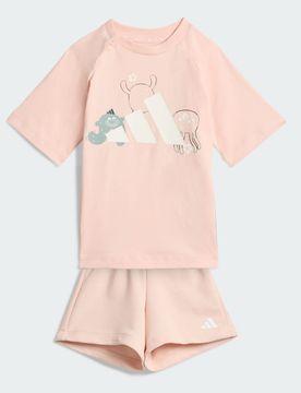 TIRO_NSTER T-SHIRT SET Blush Pink / White