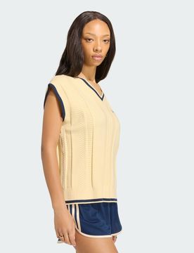 GILET CABLE KNIT Night Indigo