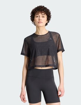 T-shirt PrimeLift Essentials Workout Boxy Mesh M Black