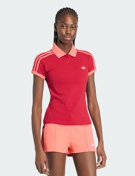 Polo 3 Stripes S Team Victory Red / Preloved Scarlet