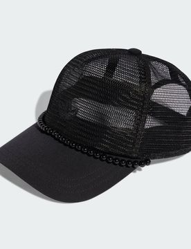 BERRETTO TRUCKER IN MESH CON PERLINE Black