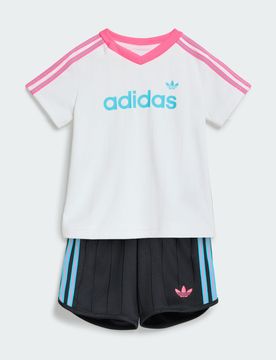 SET CON T-SHIRT CORTA GESSATO SPRINTER 3-6M White / Black