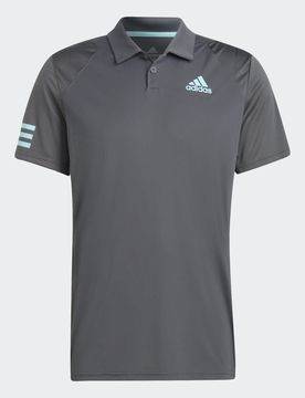 Polo da tennis Club 3-Stripes Grey Six / Pulse Aqua