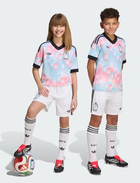 Short Away Belgio 26 Bambini e bambine White / Black