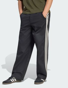 PANTALONI A PIEGHE 3 STRIPES 38" Black
